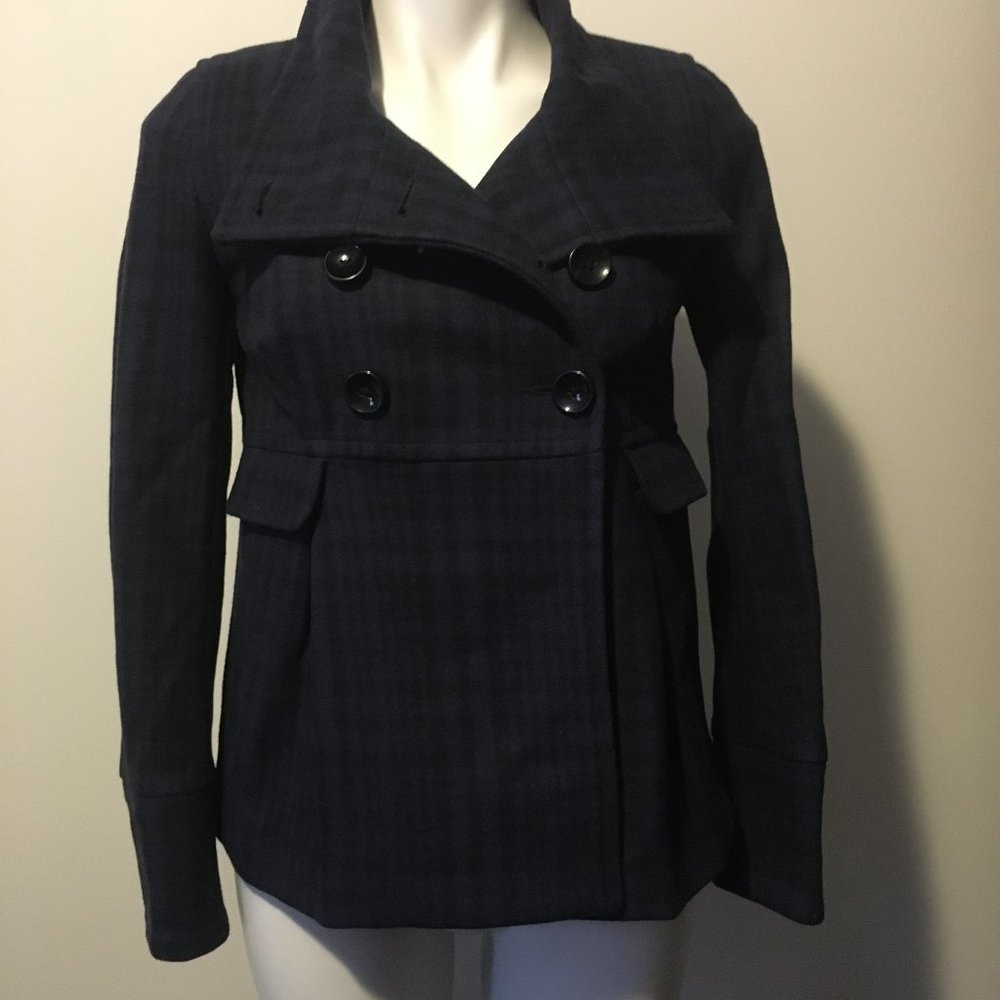 Old Navy Pea Coat Size XS Blue & Black
